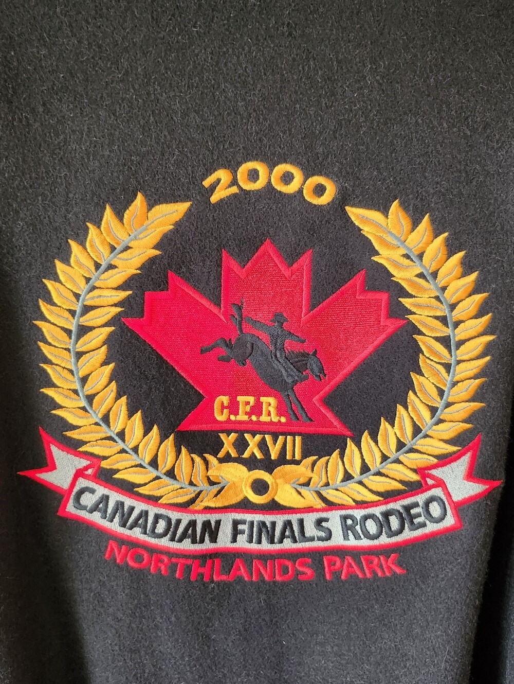 Vintage 2000 Canadian Finals Rodeo Varsisty Jacket